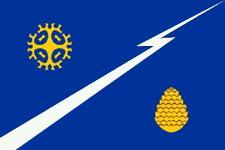 Флаг поселка Излучинск